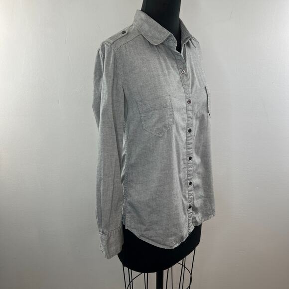 PJK Patterson J. Kincaid Blue Label Denim Fitted Button Down Shirt XS $98 - Picture 3 of 7